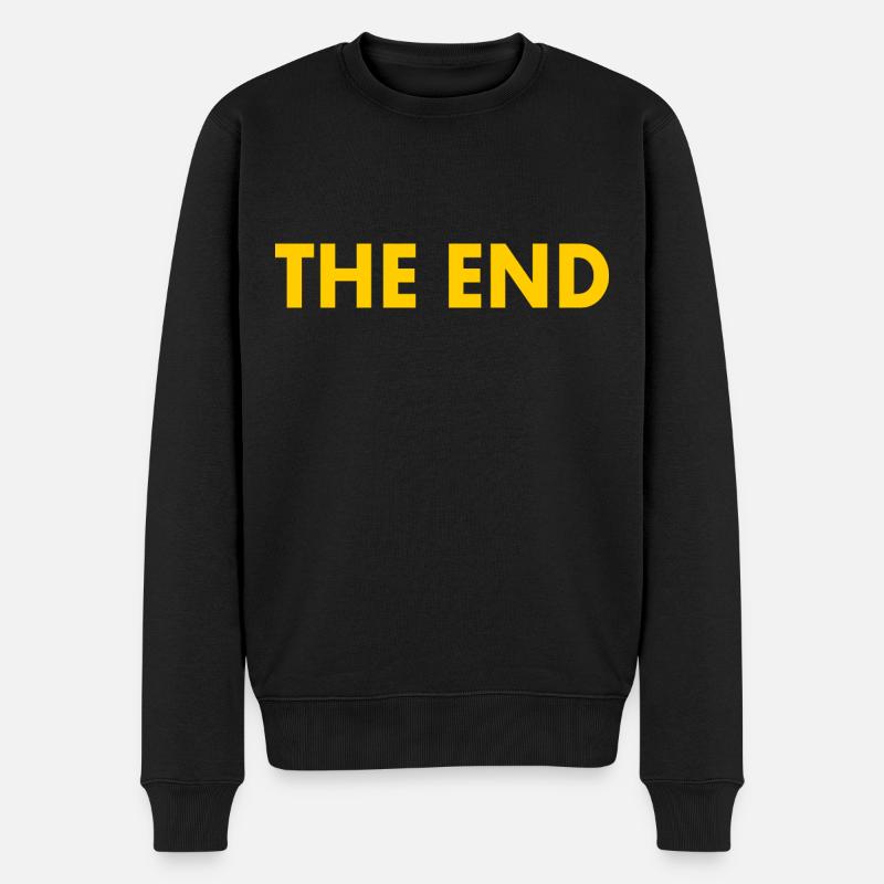 The end - Männer Premium Bio Pullover - Schwarz