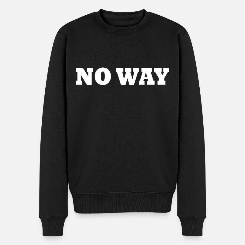 No way - Pull Premium bio Homme - noir
