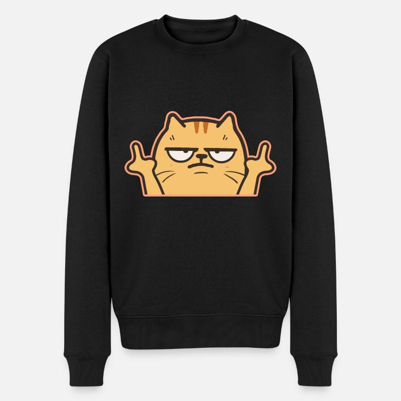 Chat du majeur - Pull Premium bio Homme - noir
