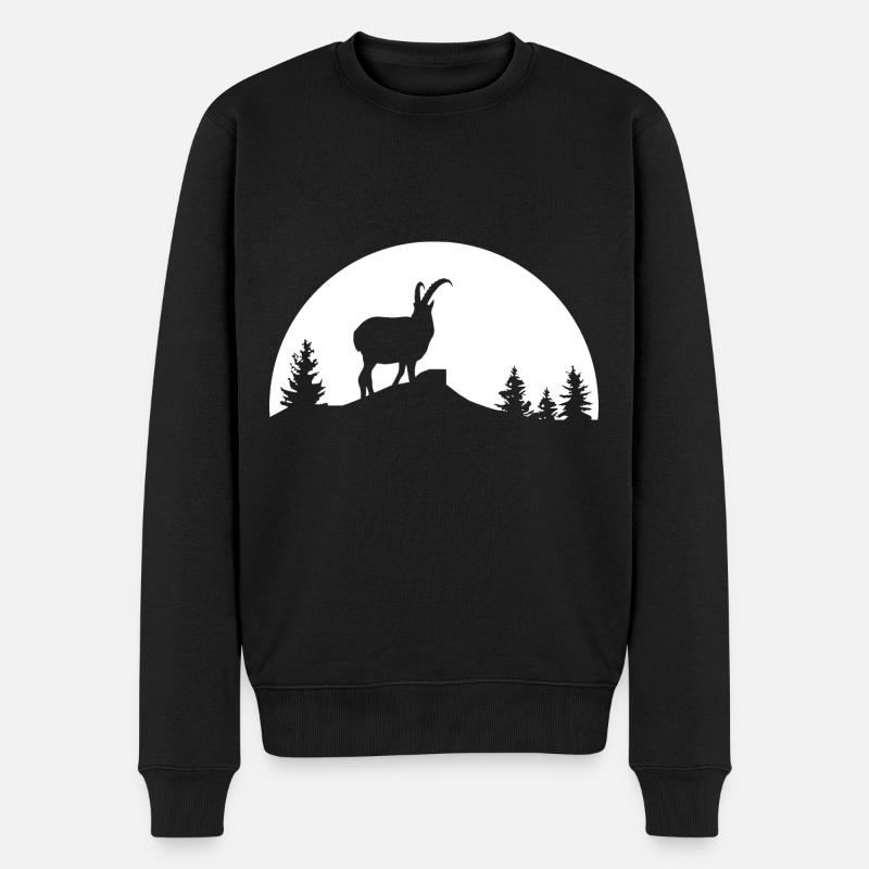 Soleil - Chèvre - (1) - Pull Premium bio Homme - noir