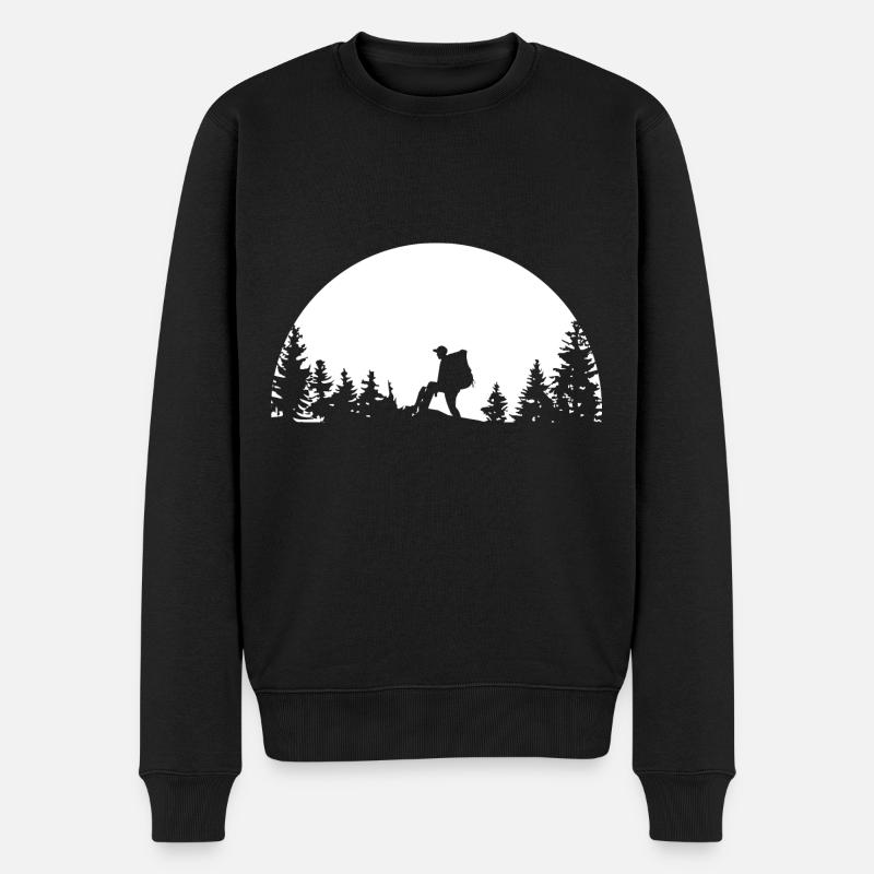 Randonneurs - (6) - Pull Premium bio Homme - noir