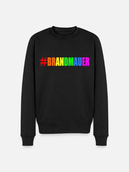 brandmauer - Männer Premium Bio Pullover - Schwarz