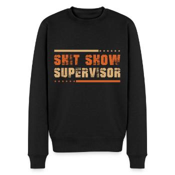 Shit Show Supervisor - Männer Premium Bio Pullover - Schwarz - Vorne - Nico (187cm)