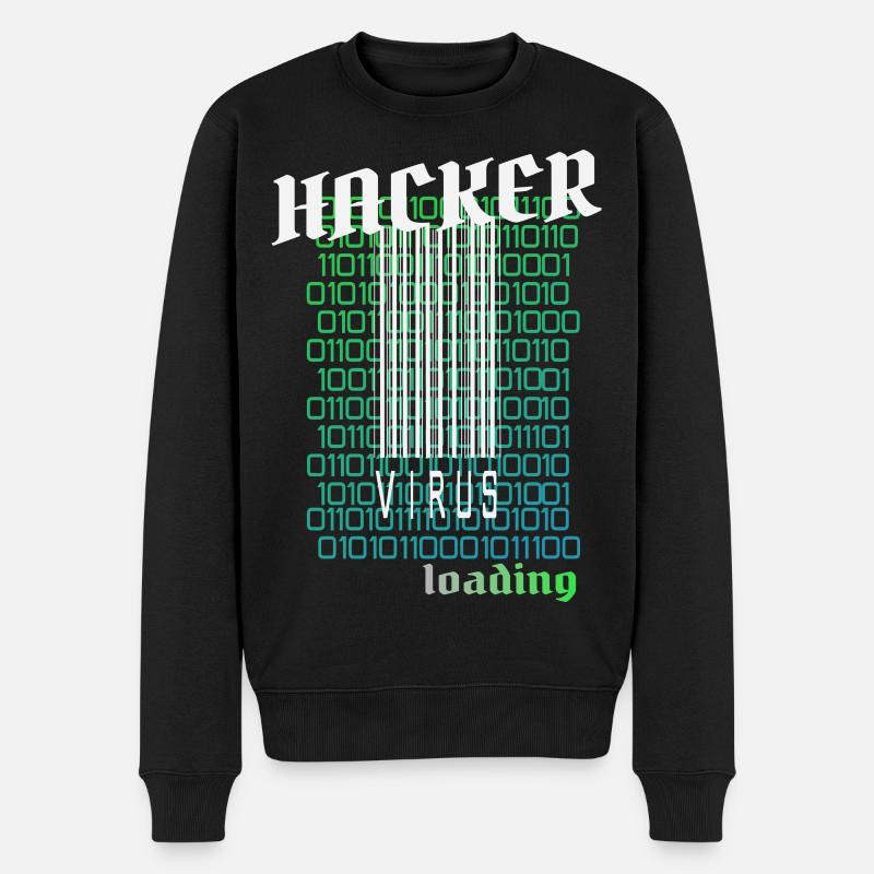 Anonymous, hacker - Men's Premium Organic Jumper - black