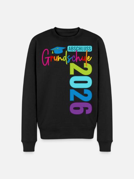 Grundschule Abschluss 2026 - Männer Premium Bio Pullover - Schwarz