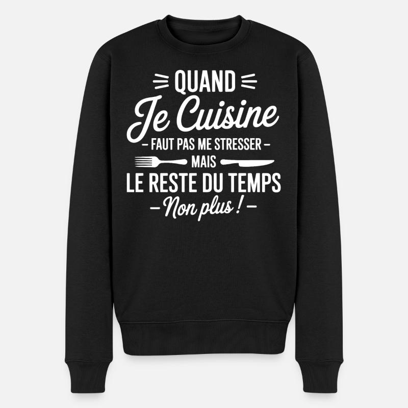 tablier de cuisine humoristique - Pull Premium bio Homme - noir