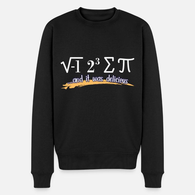 Lustig Mathematik Spruch Mathelehrer Mathesprüche - Männer Premium Bio Pullover - Schwarz