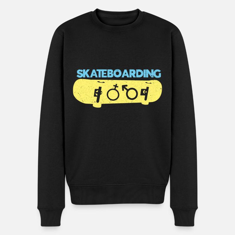 Skateboard Skateboard Skate Skater Skateboard - Pull Premium bio Homme - noir