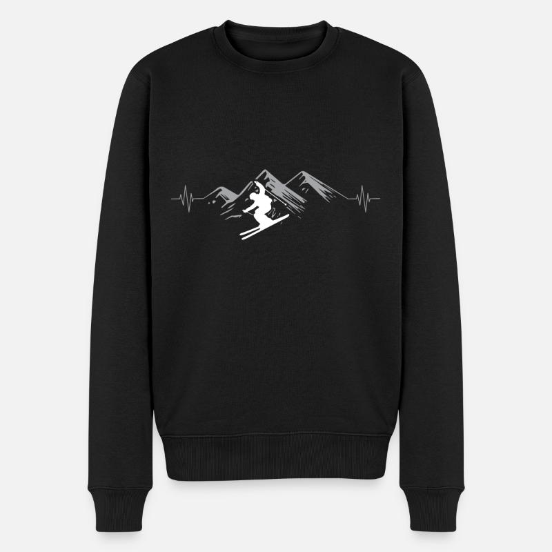 Herzschlag Skitzen - (S.K) - Pull Premium bio Homme - noir