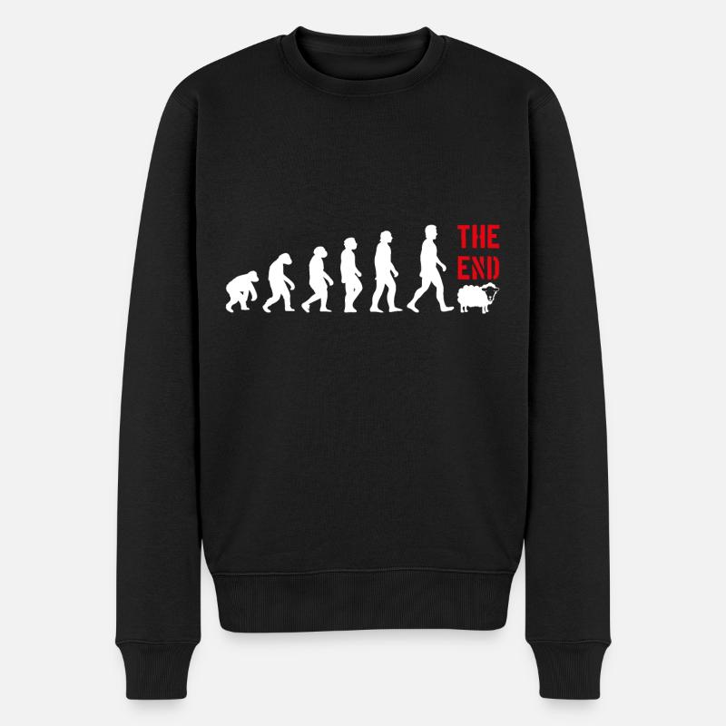 ÉVOLUTION DRÔLE DRÔLE - Pull Premium bio Homme - noir