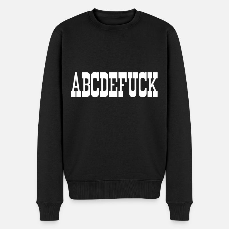 abcdefuck - Pull Premium bio Homme - noir