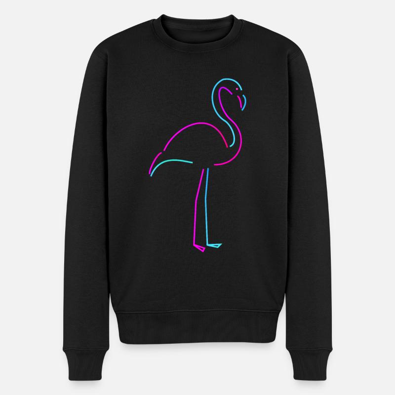 flamingo - Männer Premium Bio Pullover - Schwarz