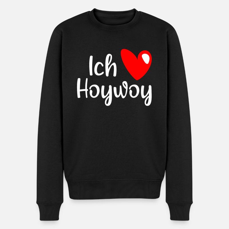 J'adore Hoyerswerda - Pull Premium bio Homme - noir