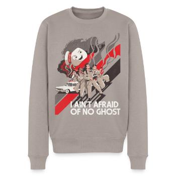 Ghostbusters Fighting Marshmallow Man - Men's Premium Organic Jumper - taupe - Front - Nico (187cm)