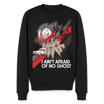 Ghostbusters Kampf Mit Marshmallow-Mann - Männer Premium Bio Pullover - Schwarz - Vorne - Nico (187cm)