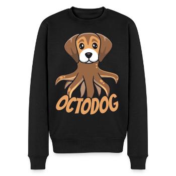 Octodog Octopus Chien Mignon Animal de compagnie - Pull Premium bio Homme - noir - Devant - Nico (187cm)