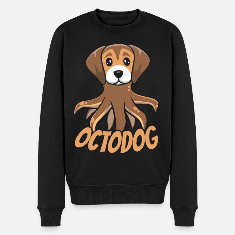 Octodog Octopus Hund Süß Haustier - Männer Premium Bio Pullover - Schwarz