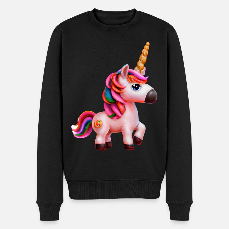Licorne - Pull Premium bio Homme - noir