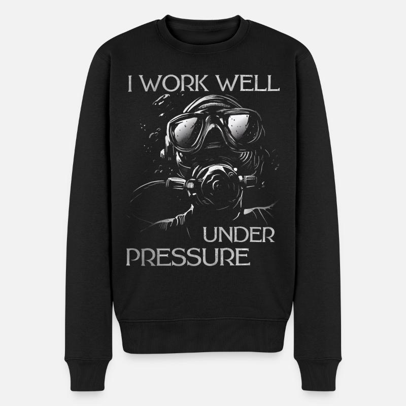 23F 0304 bk - Pull Premium bio Homme - noir