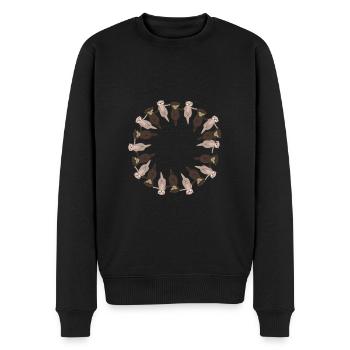 otter - Men's Premium Organic Jumper - black - Front - Nico (187cm)