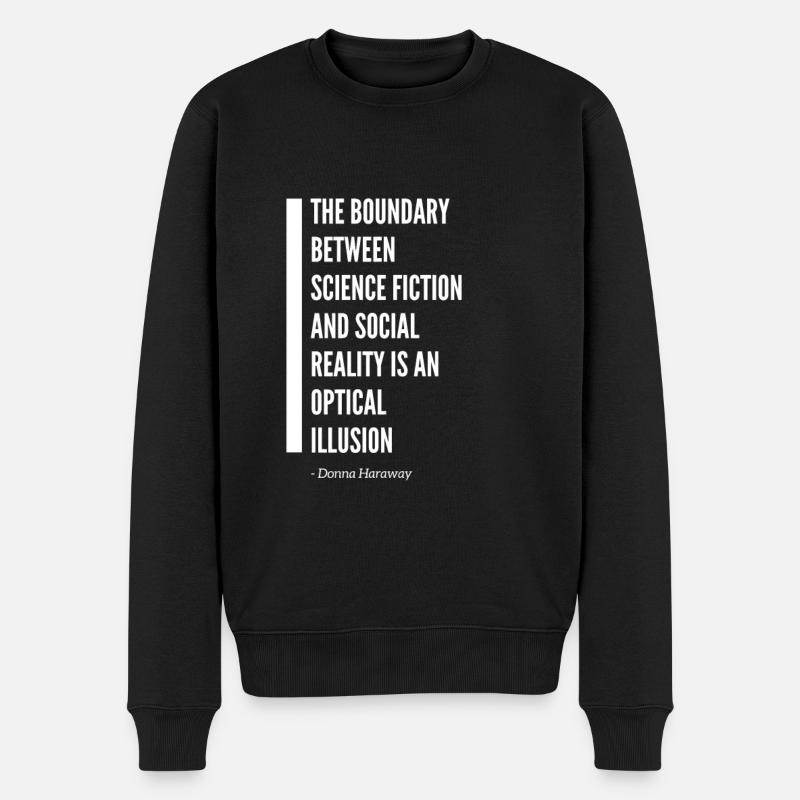 Donna Haraway cyborg citation - Pull Premium bio Homme - noir