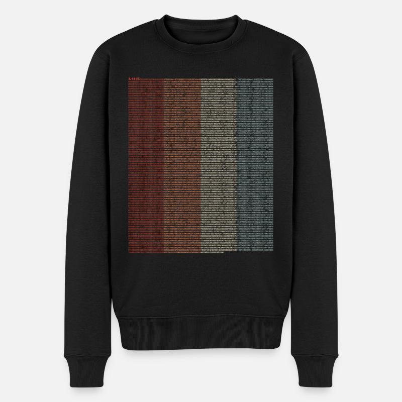 Signe Pi - Mathématiques Mathématiques - Pi Tag - Pull Premium bio Homme - noir