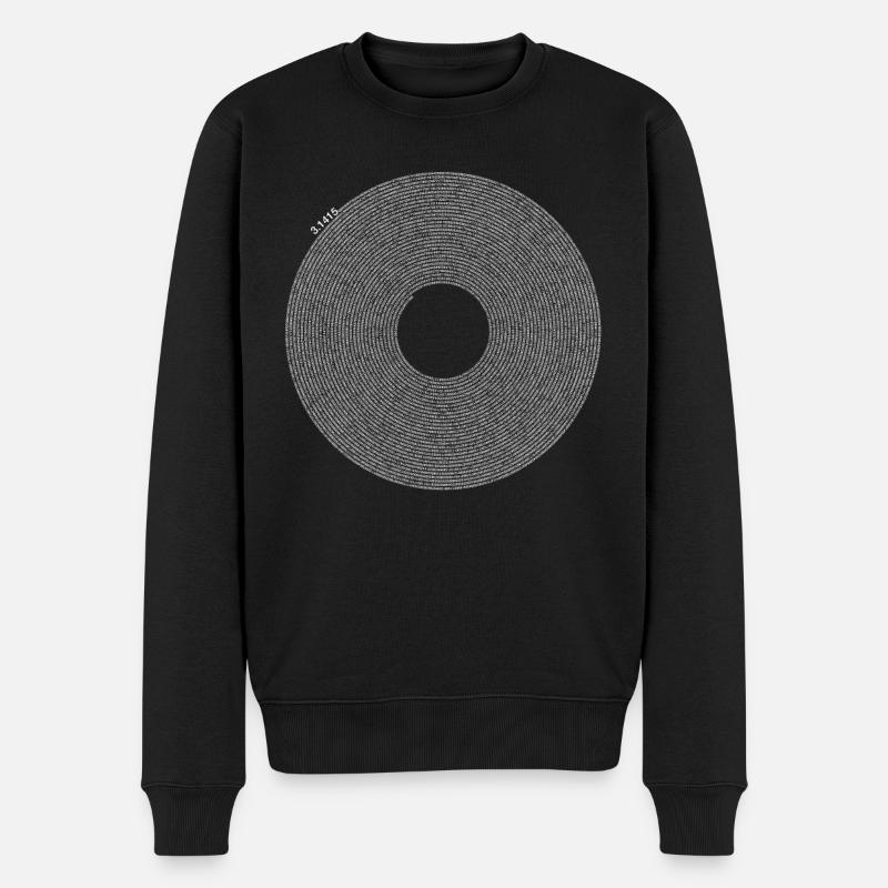 Pi-Zeichen - Mathematik Mathematik - Pi-Tag - Männer Premium Bio Pullover - Schwarz