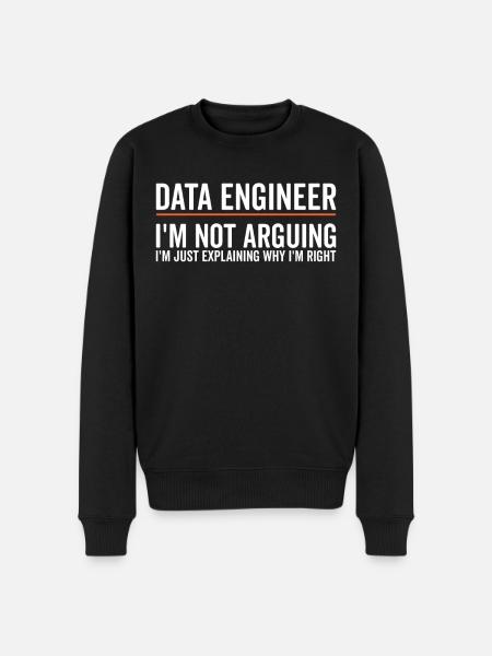 Just Explaining - Data Engineer - Men's Premium Organic Jumper - black
