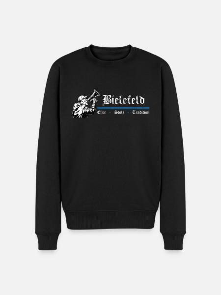 Bielefeld Ehre Stolz Tradition - Männer Premium Bio Pullover - Schwarz