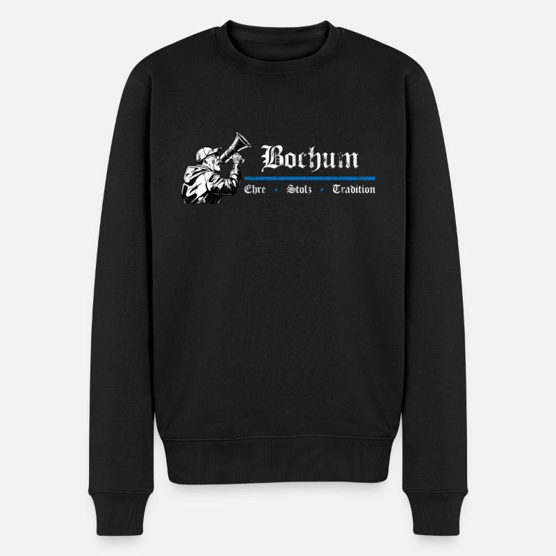 Bochum Ehre Stolz Tradition - Männer Premium Bio Pullover - Schwarz
