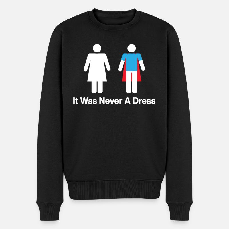 Egalité - Féminisme Ce n’était jamais une robe - Pull Premium bio Homme - noir