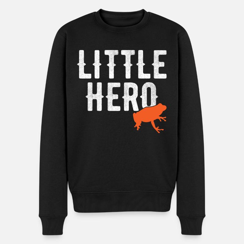 Petit Héros - Grenouille douce - Pull Premium bio Homme - noir