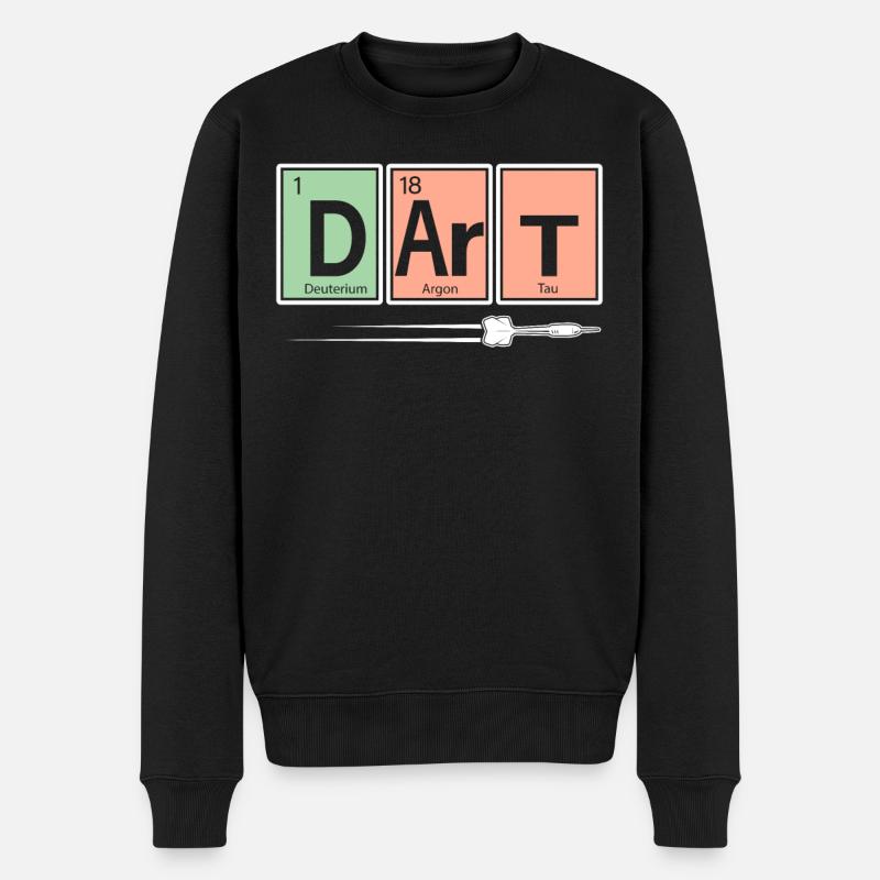 Dartspieler Sportchemie - Männer Premium Bio Pullover - Schwarz