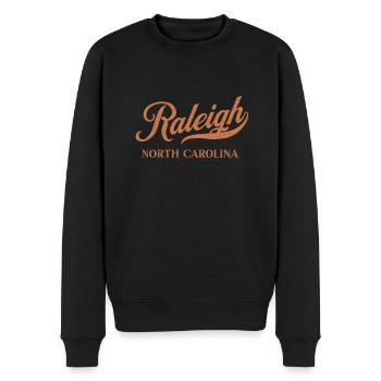 Retro USA North Carolina Vintage Raleigh - Männer Premium Bio Pullover - Schwarz - Vorne - Nico (187cm)