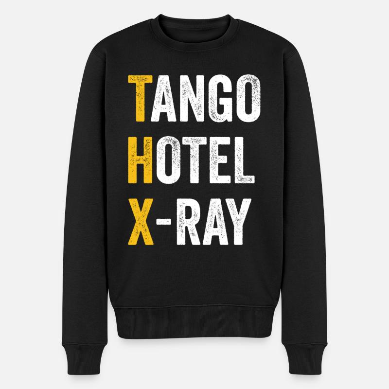 Computer-Chat-Tango. - Männer Premium Bio Pullover - Schwarz