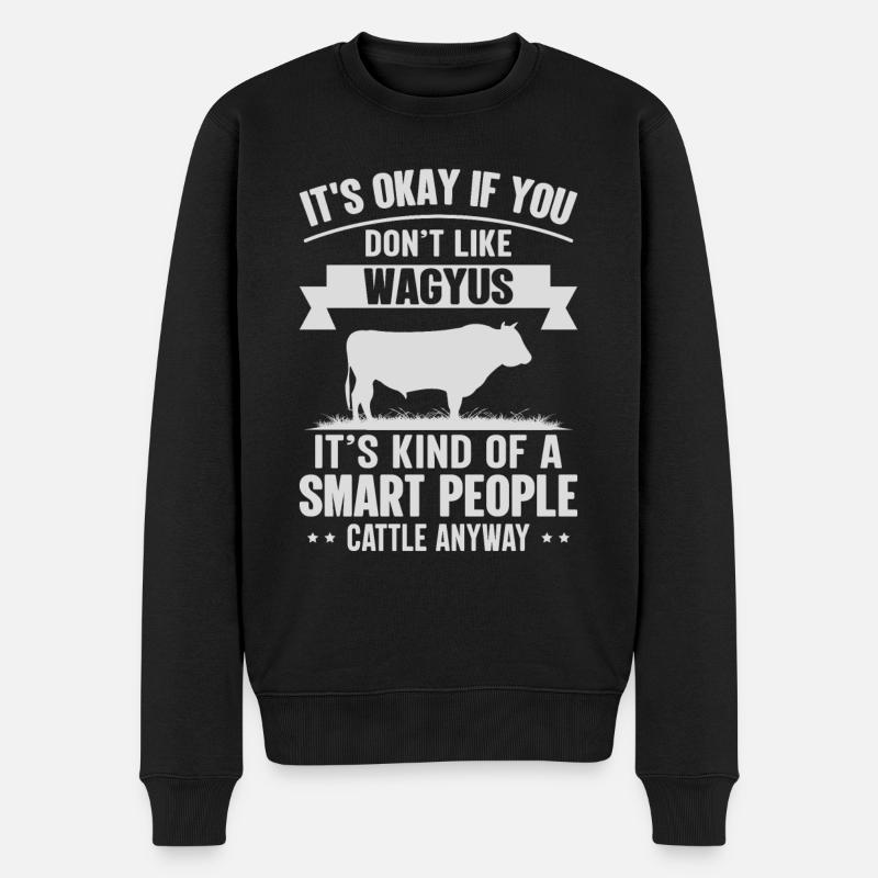 Personnes intelligentes - Kuh-Wagyus - Pull Premium bio Homme - noir