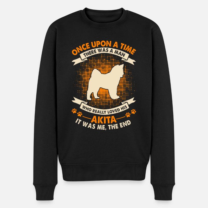Une fois - Akita - Pull Premium bio Homme - noir