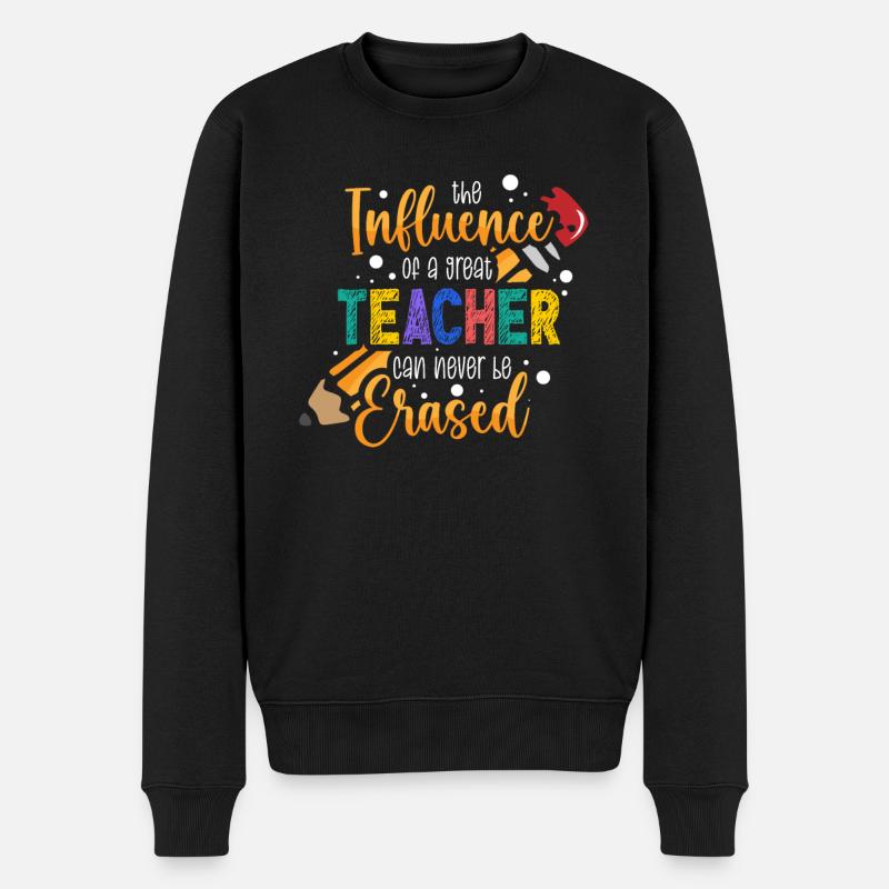 Lehrer Präsent Lehramt Studium Lehrkraft Schule - Männer Premium Bio Pullover - Schwarz