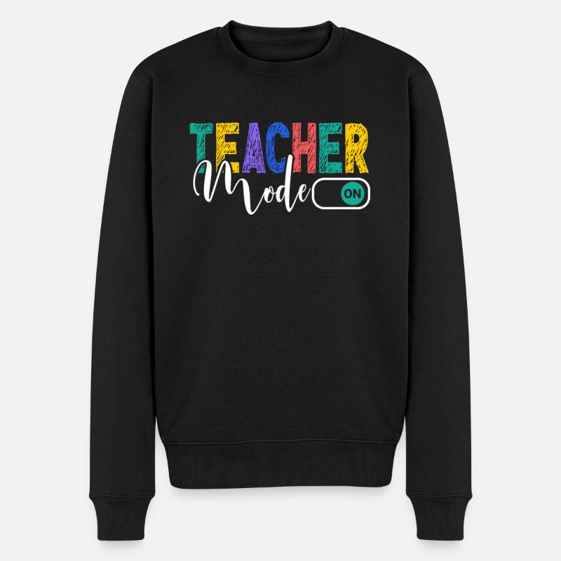 Lehrer Präsent Lehramt Studium Lehrkraft Schule - Männer Premium Bio Pullover - Schwarz