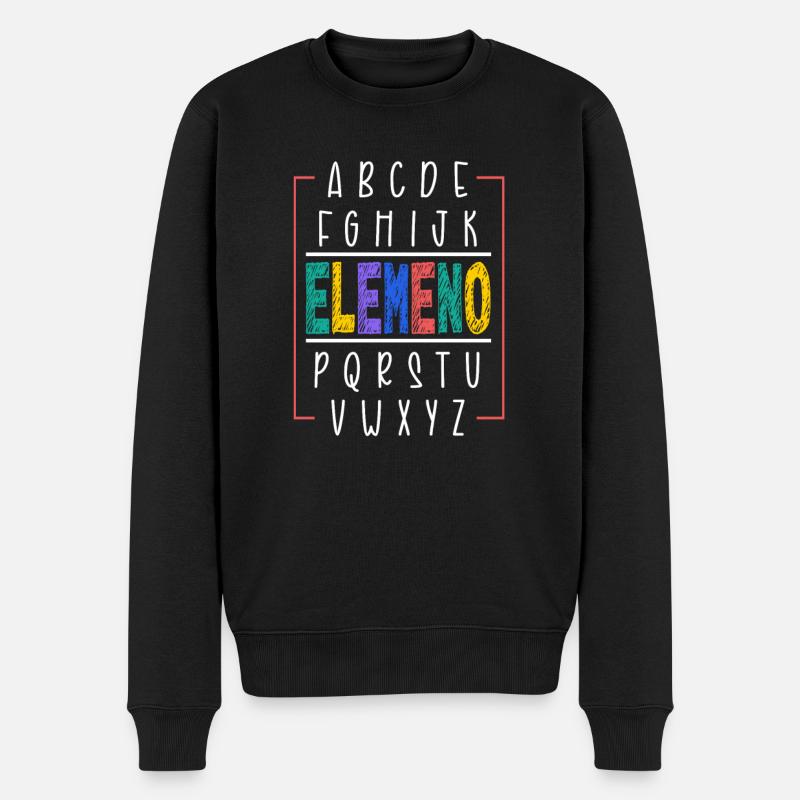 Lehrer Präsent Lehramt Studium Lehrkraft Schule - Männer Premium Bio Pullover - Schwarz