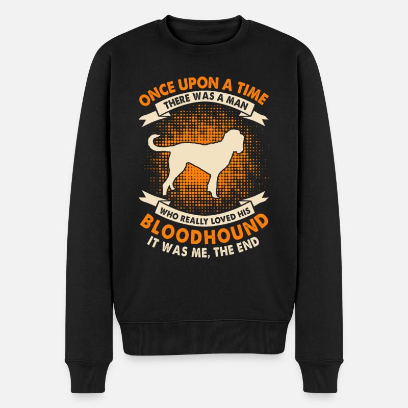 Einmal - Bluthund - Männer Premium Bio Pullover - Schwarz