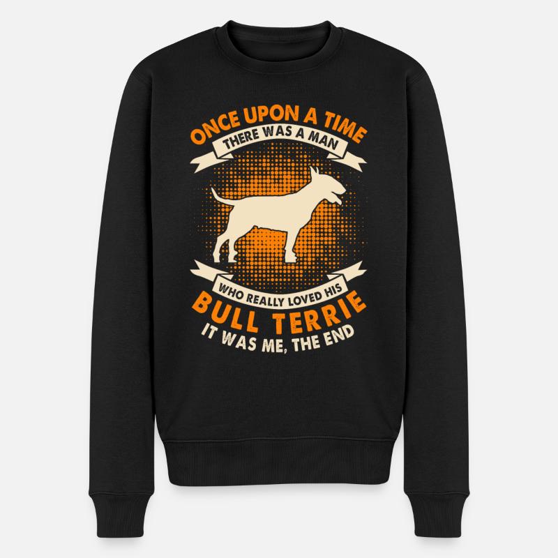 Une fois - Bull Terrier - Pull Premium bio Homme - noir