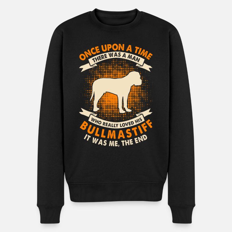 Es War Einmal - Bullmastiff - Männer Premium Bio Pullover - Schwarz