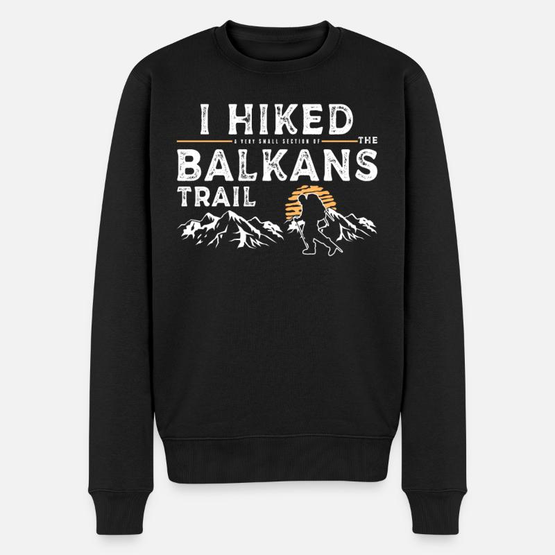 Randonnée - Balkans - Pull Premium bio Homme - noir
