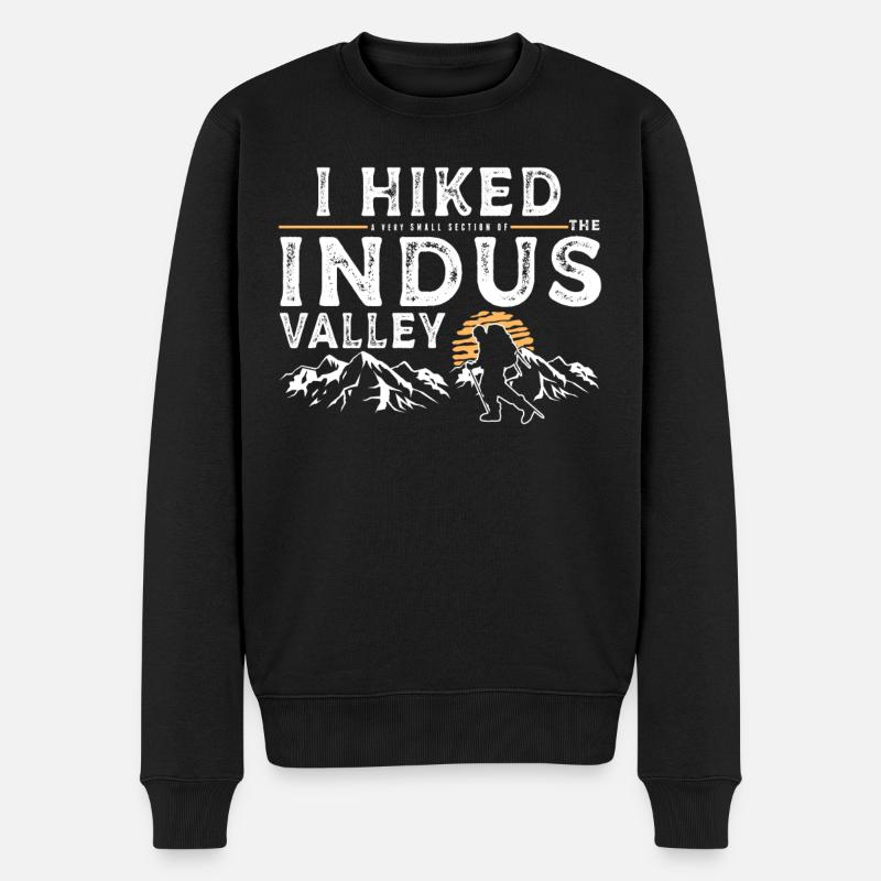 Randonnée - Vallée de l’Indus - Pull Premium bio Homme - noir