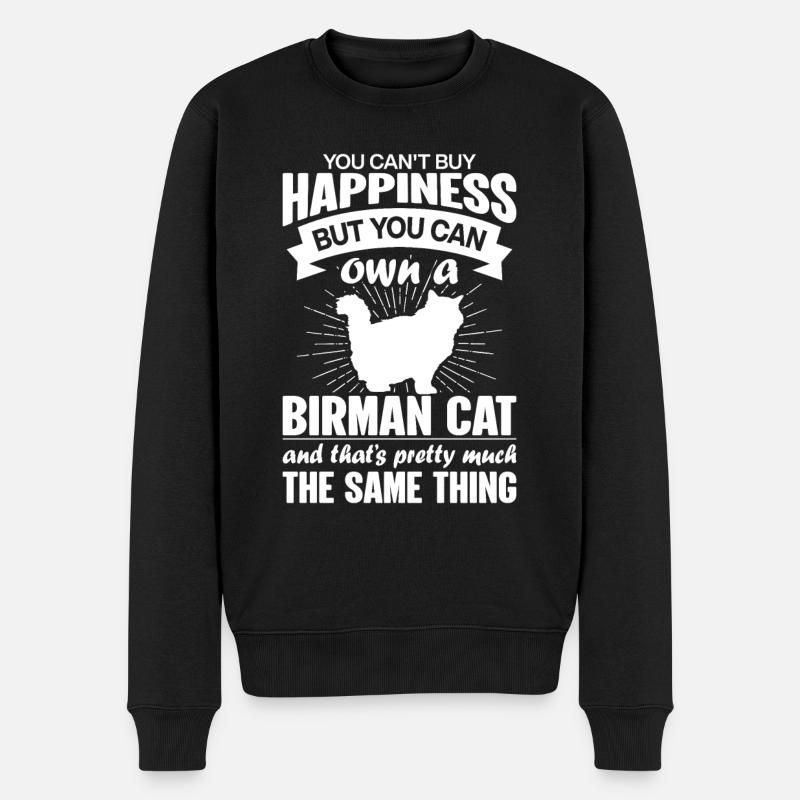 Peut acheter un chat birman - Pull Premium bio Homme - noir
