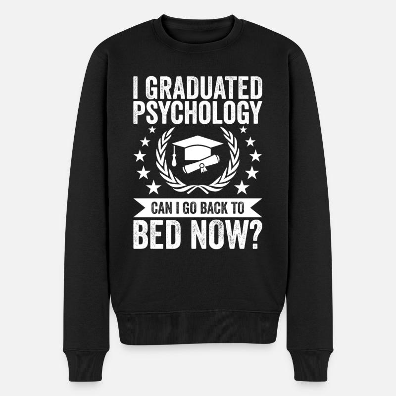 Ich Habe Psychologie Abgeschlossen - Männer Premium Bio Pullover - Schwarz