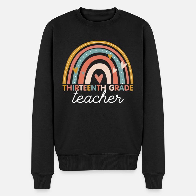 Enseignant - Année 13th Thirteenth Grade - Pull Premium bio Homme - noir