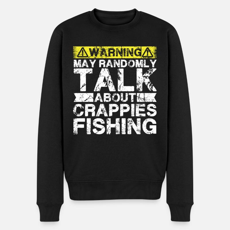 Pêche - Crappies Fish - Pull Premium bio Homme - noir