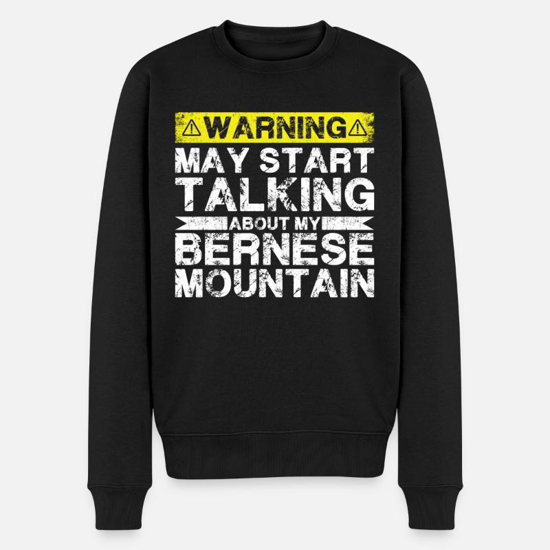 Apropos Berner Berg - Männer Premium Bio Pullover - Schwarz